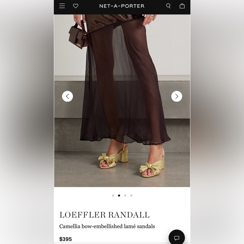 Loeffler Randall Gold Heels (GUC) Size 7.5